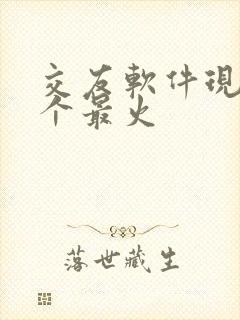 交友软件现在哪个最火