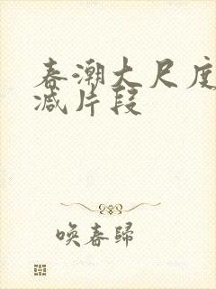 春潮大尺度无删减片段