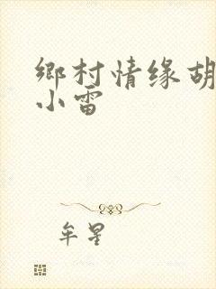 乡村情缘胡秀英小雷