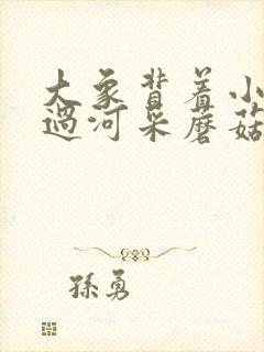 大象背着小兔子过河采蘑菇的看图写话