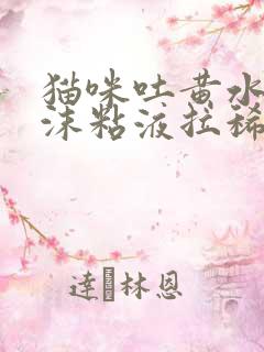 猫咪吐黄水有泡沫粘液拉稀