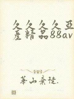久久久久亚洲国产精品88av