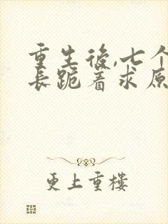 重生后,七个兄长跪着求原谅免费