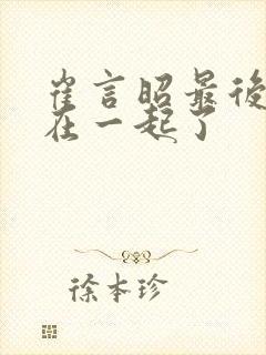 崔言昭最后和谁在一起了