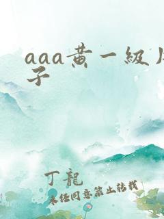 aaa黄一级片子
