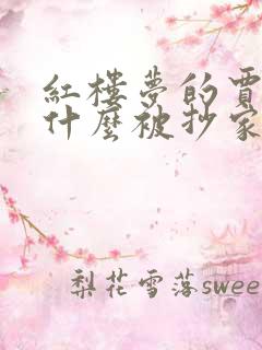 红楼梦的贾府为什么被抄家