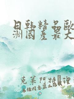 日韩精品欧美亚洲国产最大