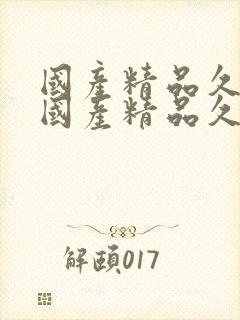 国产精品久久久国产精品久久久