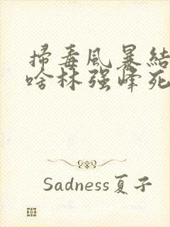 扫毒风暴结局为啥林强峰死了