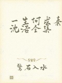 一生何求秦菲雪沈浩全集