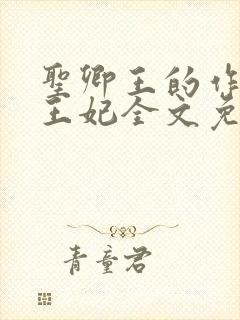 圣卿王的作妖小王妃全文免费阅读