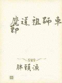 魔道祖师车的章节