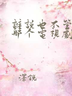 谁说也不管他是哪个电视剧的主题曲