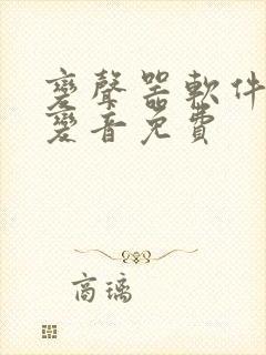 变声器软件实时变音免费