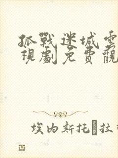 孤战迷城云播电视剧免费观看