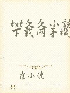 txt久久小说下载网手机版