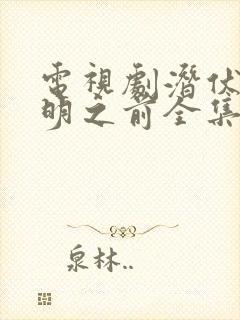 电视剧潜伏在黎明之前全集免费观看