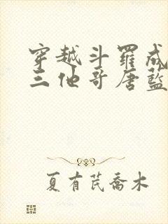 穿越斗罗成为唐三他哥唐蓝