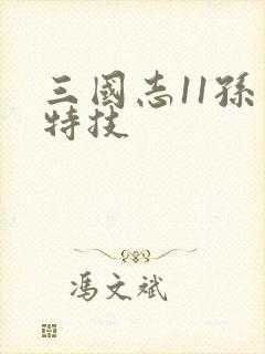 三国志11孙坚特技