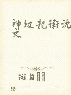 神级龙卫沈浪全文