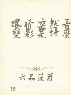 眼睛突然看东西双影是什么原因