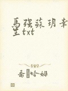 马强苏玥幸福人生txt