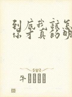 到底我该怎么说你才真的明白我歌词