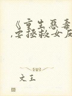 《重生恶毒男配,要拯救女反派吗?》