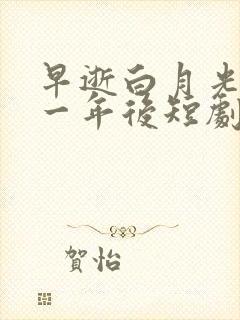 早逝白月光穿十一年后短剧免费观看第二季