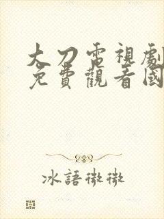 大刀电视剧全集免费观看国语