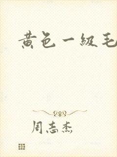 黄色一级毛一片