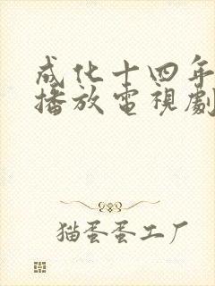 成化十四年免费播放电视剧