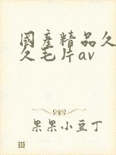 国产精品久久久久毛片av