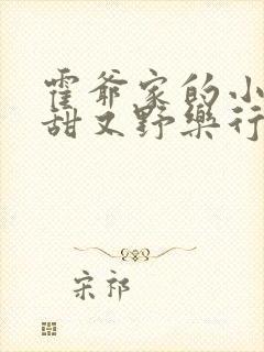 霍爷家的小祖宗甜又野乐行春小说