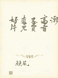 好爽又高潮了毛片免费看