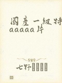 国产一级特黄aaaaaa片
