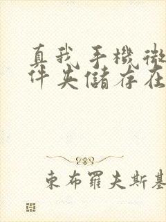 真我手机微信文件夹储存在什么位置