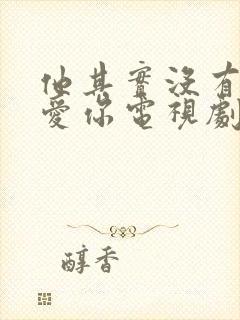 他其实没有那么爱你电视剧免费观看