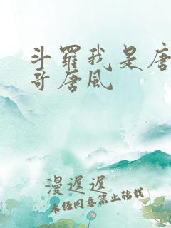 斗罗我是唐三他哥唐风