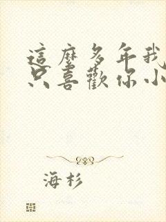 这么多年我还是只喜欢你小说免费阅读