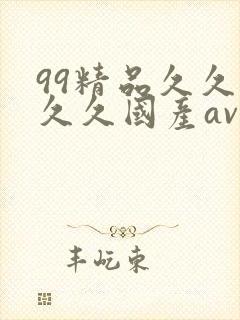 99精品久久久久久国产av