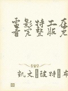 电影特工在线观看完整版免费