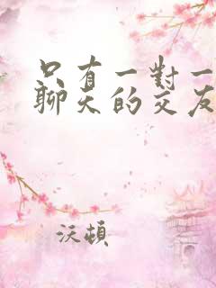 只有一对一视频聊天的交友软件