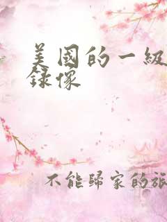 美国的一级黄色录像