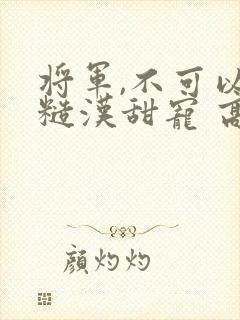 将军,不可以(糙汉甜宠 高h