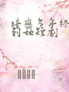 暗恋多年终于等到她短剧