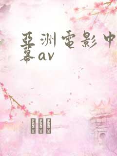 亚洲电影中文字幕av