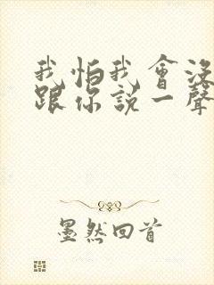 我怕我会没机会跟你说一声再见歌词