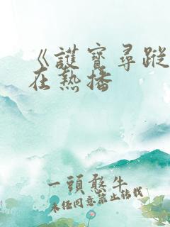 《护宝寻踪》正在热播