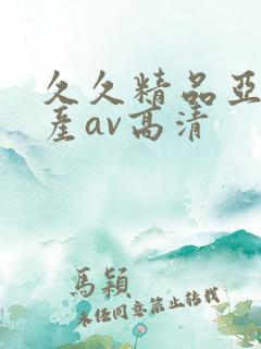 久久精品亚洲国产av高清